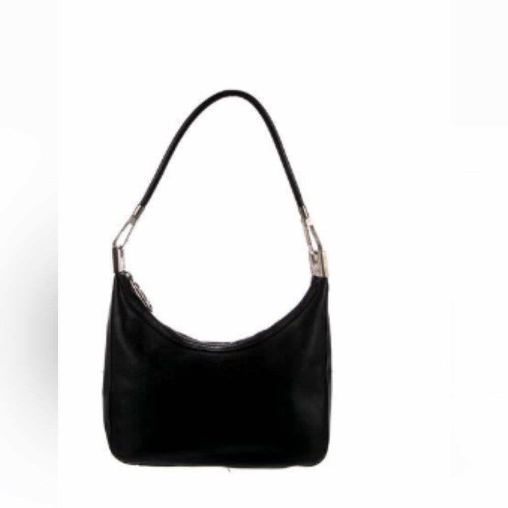 Gucci Leather GG Clasp Hobo